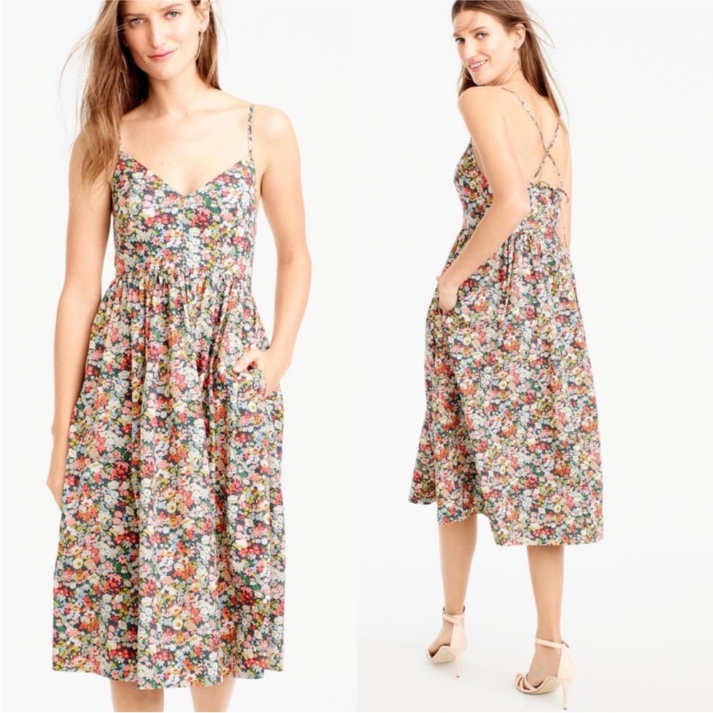 J Crew floral Liberty print dress